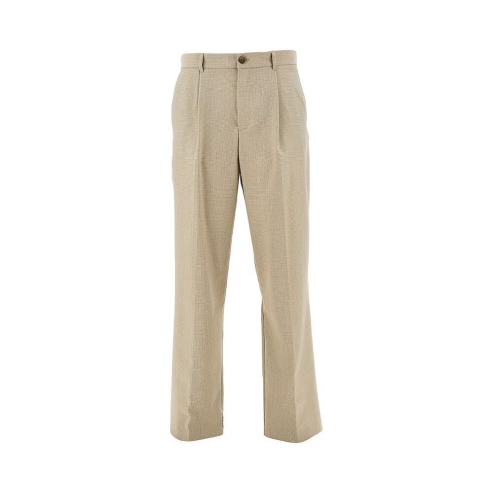 Les Deux Men 'Reece' Mini Check Viscose-Blend Pants